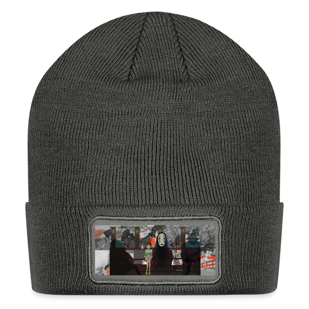 Patch Beanie-Spirited Away - charcoal grey