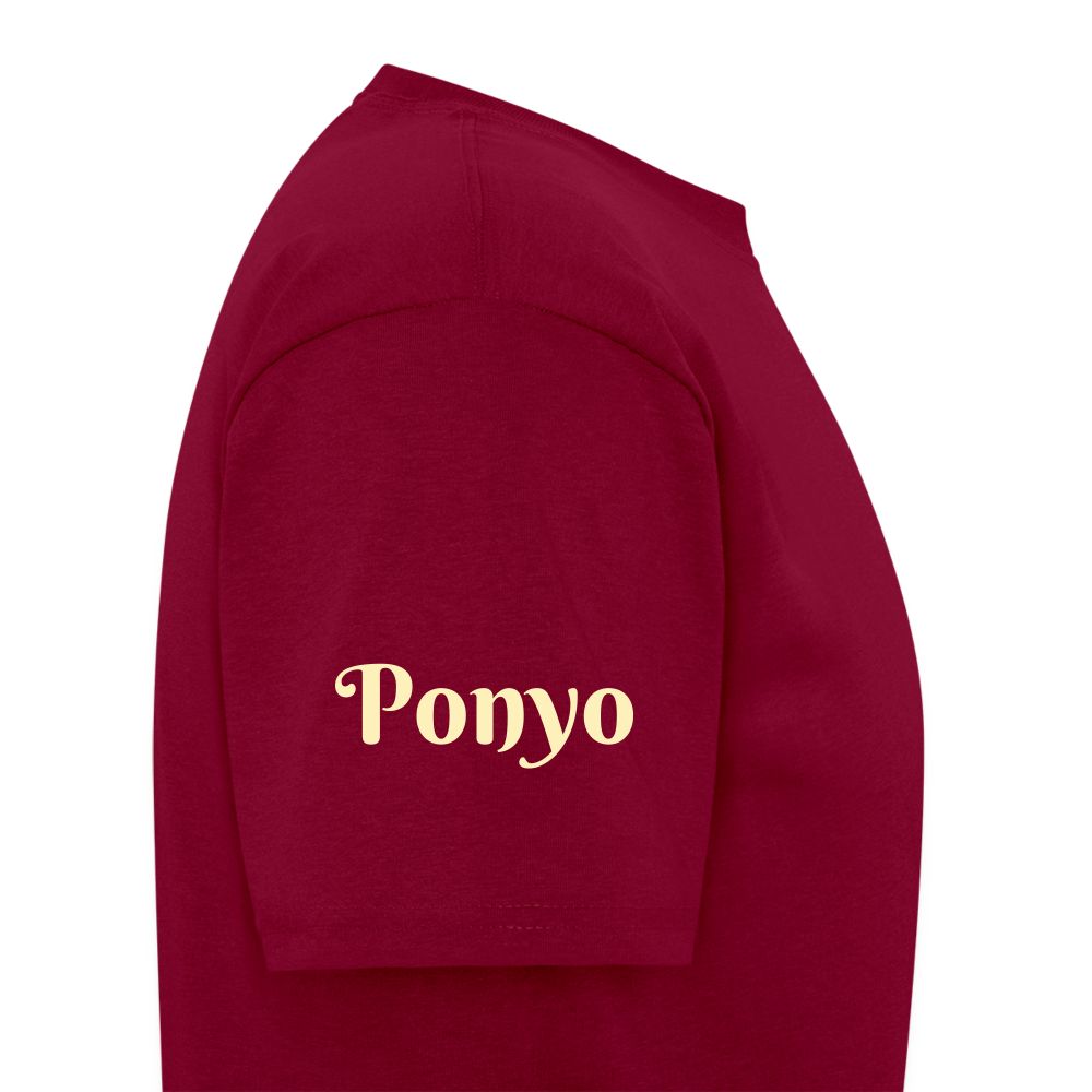 Ponyo - burgundy