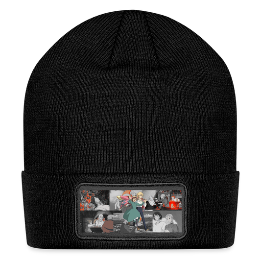 Patch Beanie - Howl's Moving Castle - black