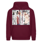 One Piece Brothers-Luffy&Ace Anime Hoodie - burgundy